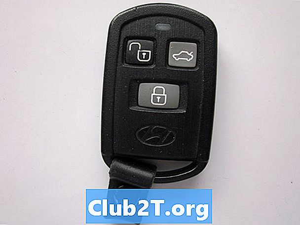 2005 „Hyundai XG350“ automobilių signalizacijos laidų schema