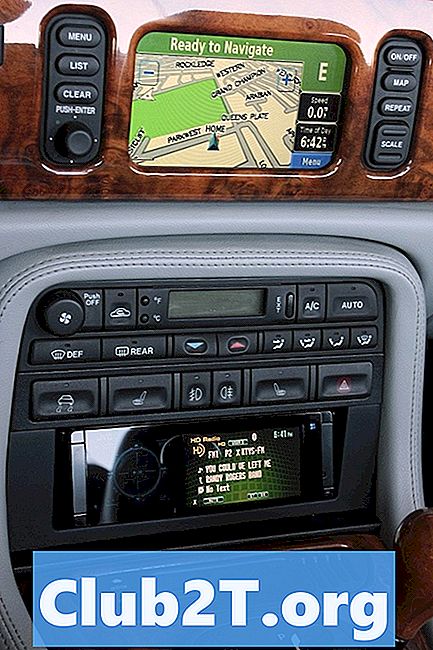 2005 m. Jaguar XKR automobilio stereofoninės instaliacijos instrukcijos