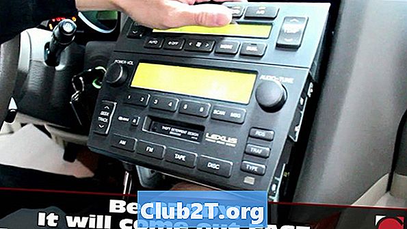 2005 guia de cor do fio do chicote de fios de rádio de carro de Lexus GS430