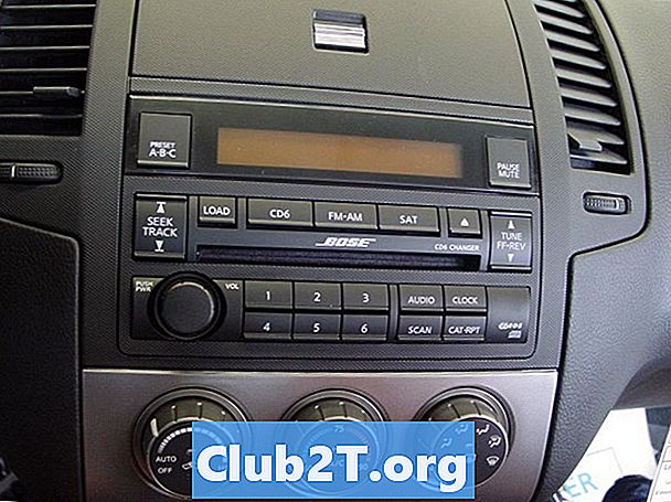 Codes de couleur du câblage audio de voiture Nissan Maxima 2005
