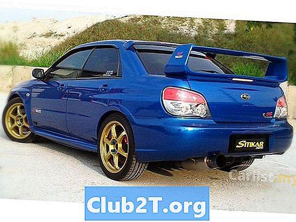 2005 Subaru WRX STI Автомобільний світло лампи Розмір Керівництво