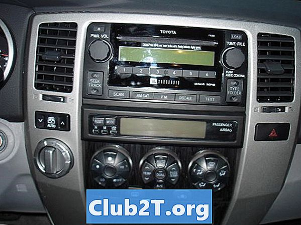 2005 Toyota 4Runner auto stereo vadu shēma