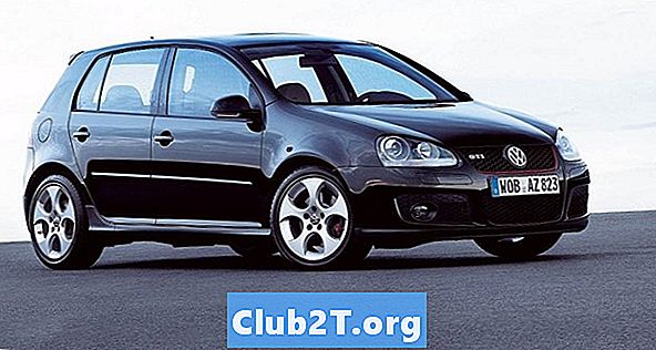 2005 Volkswagen GTI Automotive Light Bulb Tabulka velikostí