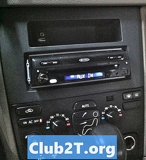 2005 Volvo XC90 automašīnas stereo vadu instrukcijas