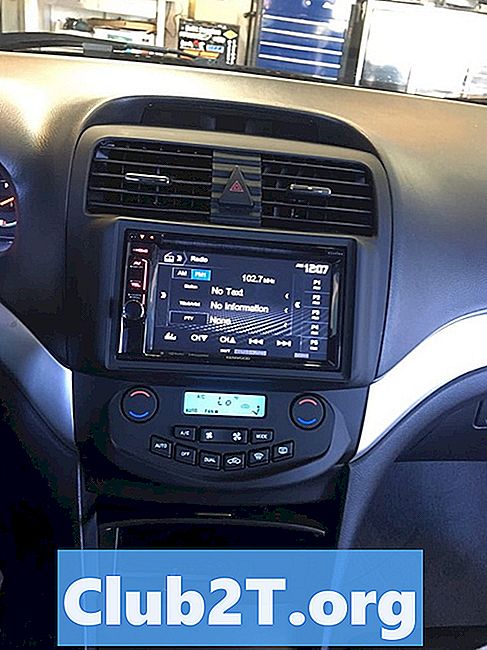 2006 Acura TSX Car Radio เสียงสเตอริโอไดอะแกรมการเดินสายไฟ