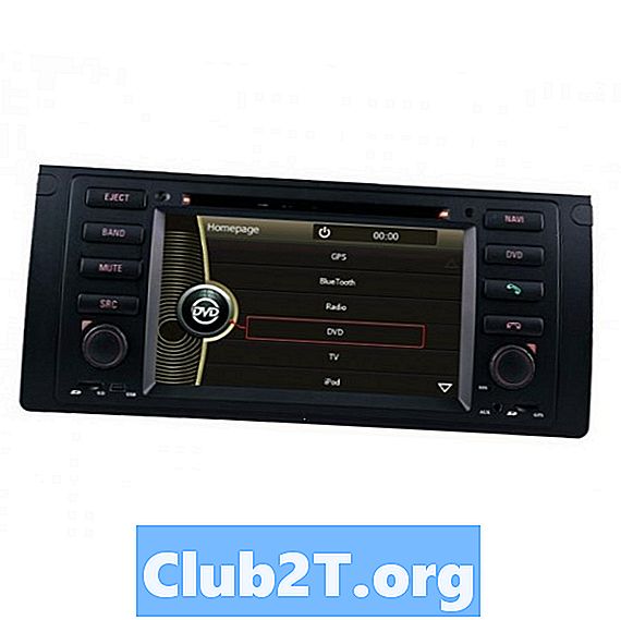2006 BMW X5 automašīnas stereo vadu instrukcijas