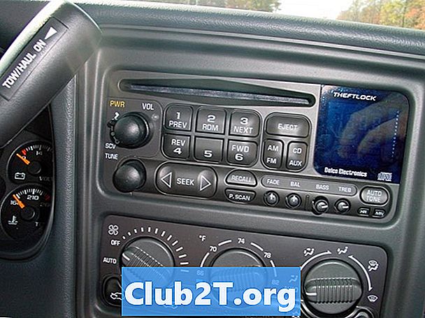 รหัสสีของสายรัดสายไฟสำหรับเครื่องเสียงรถยนต์ Chevrolet Avalanche 2006