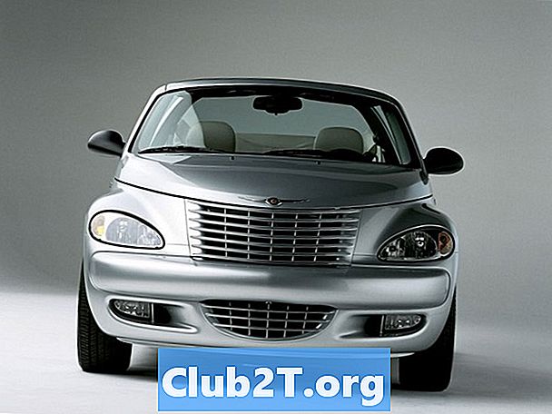 2006 Chrysler Pacifica Schéma veľkosti žiarovky
