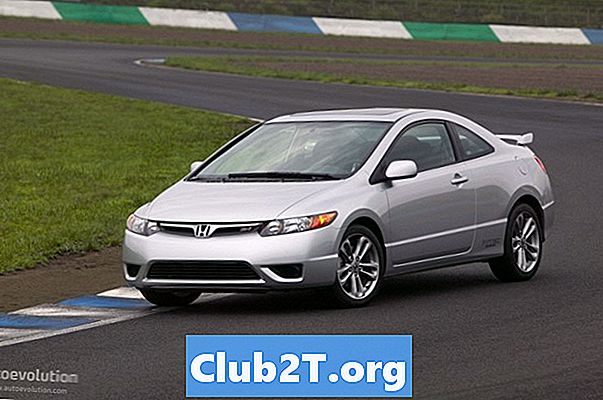 แผนผังโครงลวดความปลอดภัยของรถยนต์ Honda Civic Coupe 2006