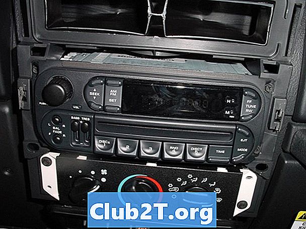 2006 Jeep Wrangler Car Radio เสียงสเตอริโอแผนภาพการเดินสายไฟ