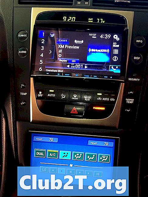 2006 Lexus GS430 схема за инсталиране на автомобилни радиостанции