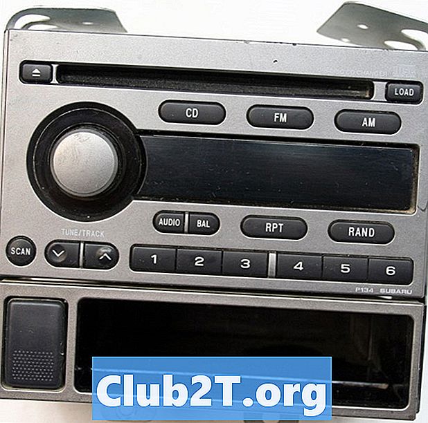 2006 m. Subaru Baja automobilio stereo laidų schema