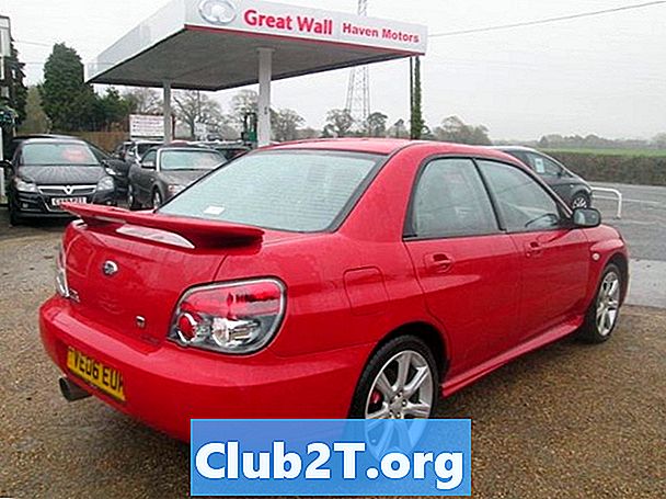 2006 Subaru WRX shema ožičenja avtomobilskih alarmov
