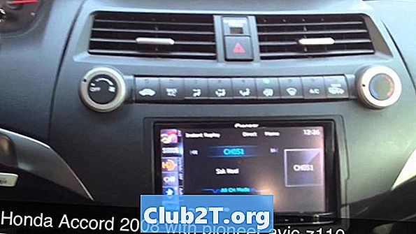 2007 Acura RSX Ikke-Bose Bil Stereo Radio Ledningsdiagram