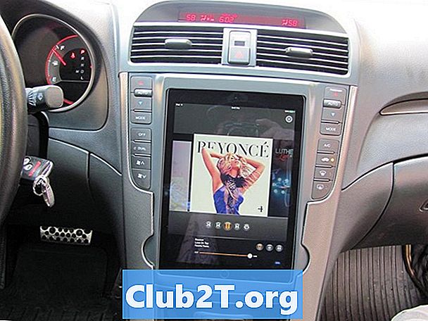 2007 m. Acura TL automobilių radijo stereo laidų schema