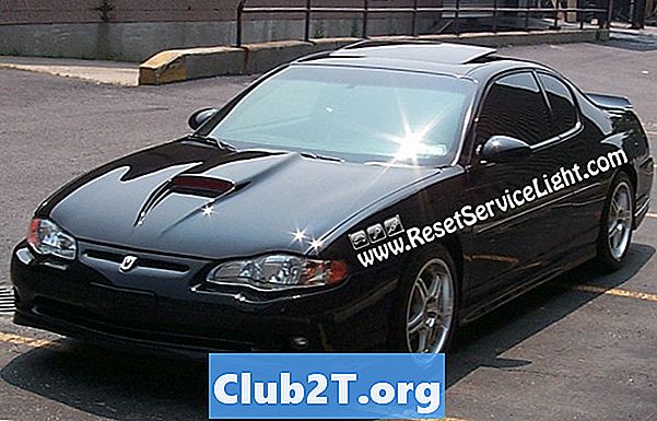 Průvodce velikostí žárovky Chevrolet Monte Carlo