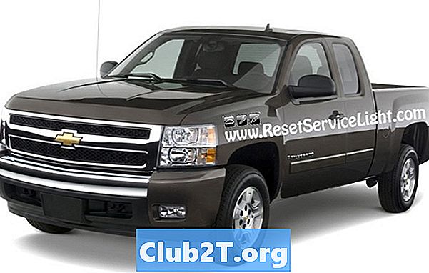 2007 Chevrolet Silverado lyspære størrelse informasjon