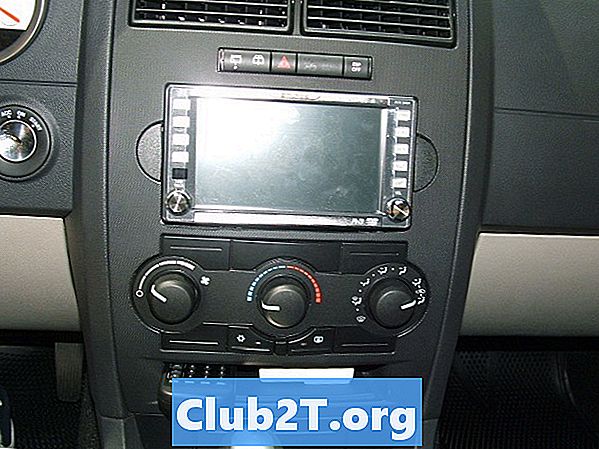 2007 Chrysler 300C: n auton stereokaapelikaavio - Autojen