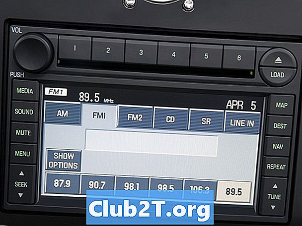 Diagrama de conectare a radioului auto Ford Fusion 2007