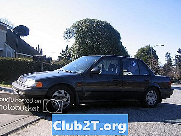 2007 Honda Civic Седан Лампочка Розмір Діаграми