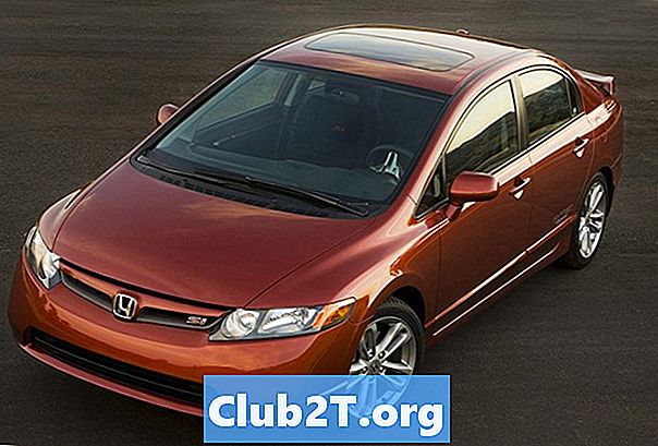 2007 „Honda Civic Si“ automobilio garso laidų schema