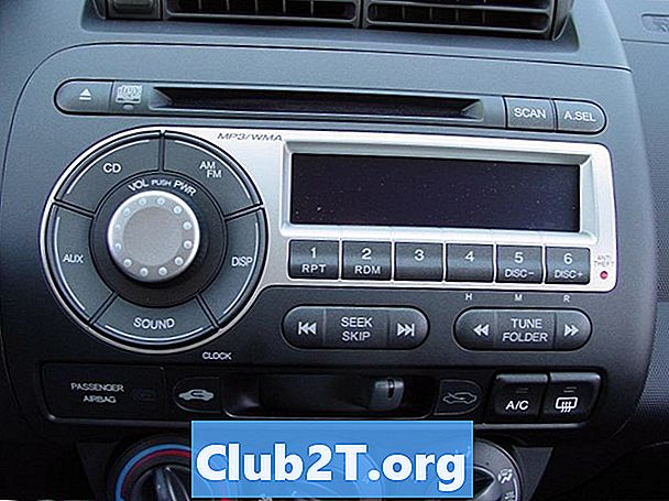 2007 „Honda Fit“ automobilio radijo instaliavimo instrukcijos