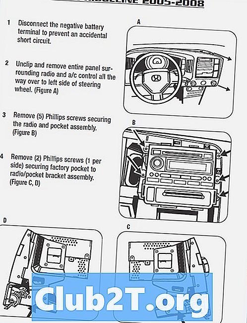 2007 هوندا Ridgeline سيارة إنذار الأسلاك الرسم