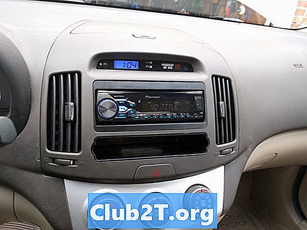 2007 Hyundai Accent Car Stereo Radio Ledningsdiagram