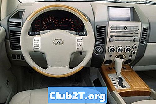 2007 Infiniti QX56 automašīnu gaismas spuldzes izmēra tabula