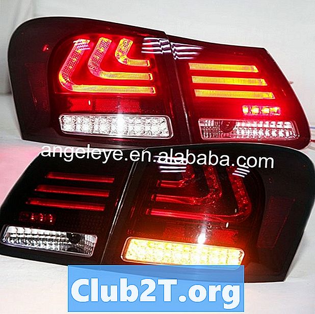 2007 لكزس GS430 مقاسات مصابيح السيارات