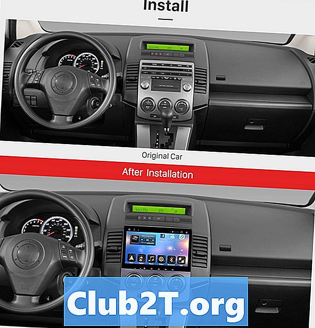 2007 Diagrama de conectare stereo auto Mazda 5