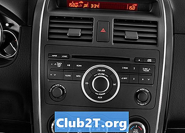 Diagrama de cableado de la radio del automóvil Mazda CX9 2007