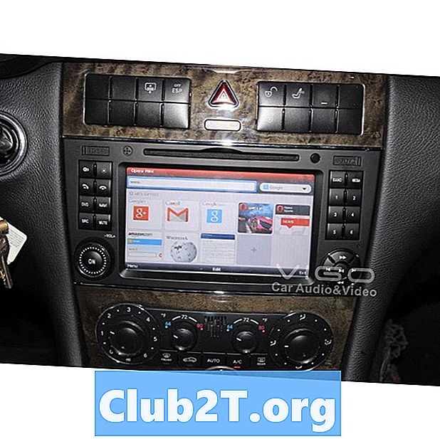 2007 Mercedes C350 automašīnas stereo vadu shēma
