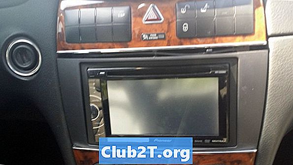 2007 „Mercedes SLK350“ automobilio stereo diegimo instrukcijos