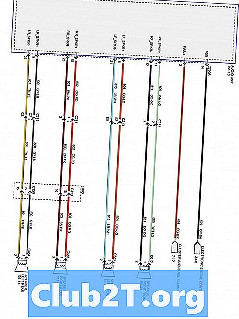 Diagrama de cableado estéreo del automóvil Mercury Milan 2007