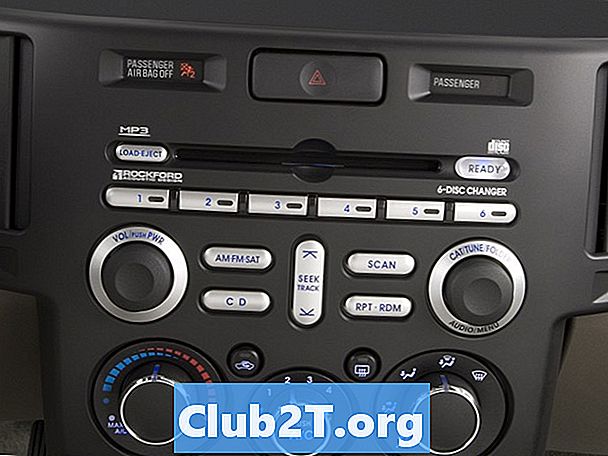 2007 Mitsubishi Endeavour Autorádio Stereofonní schéma zapojení zvuku