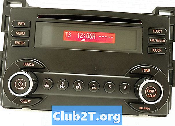 2007 m. „Pontiac G6“ automobilių stereo radijo laidų schema