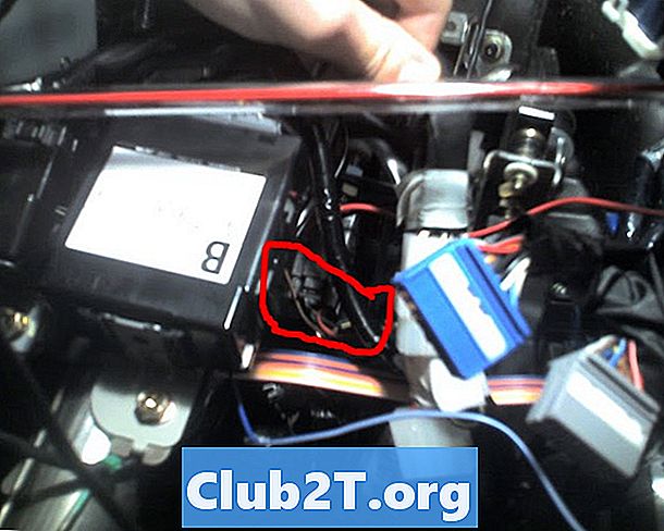 Schéma de câblage de l'alarme de voiture Subaru Impreza 2007