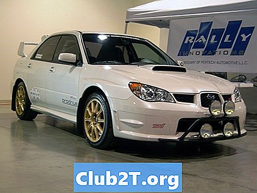 2007 Subaru WRX Auto Žiarovka Veľkosť Guide
