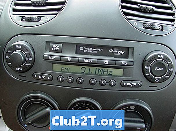 2000 Volkswagen Cabrio automašīnas stereo vadu shēma