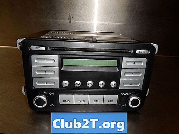 Schemat okablowania radia samochodowego Volkswagen Jetta 2007 dla systemu Premium Sound