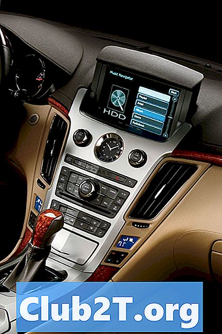2008 Cadillac CTS-V Průvodce instalací audio do auta