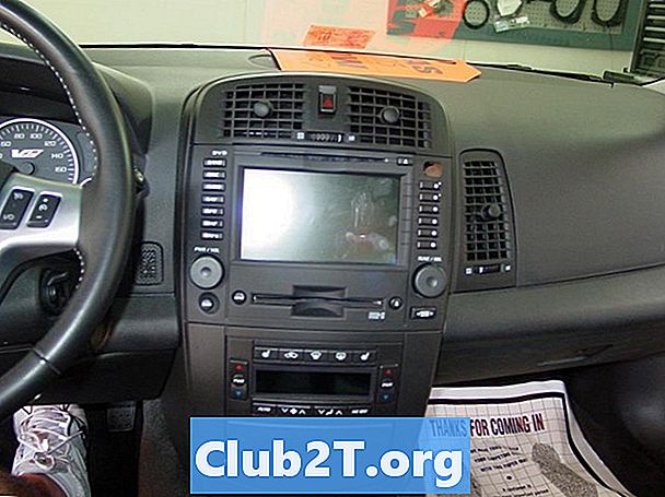 2008 m. Cadillac SRX automobilių radijo laidų schema