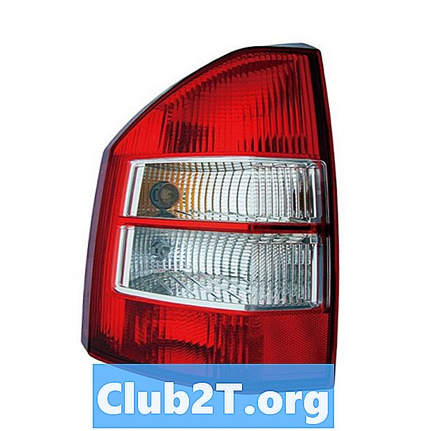 2008 Jeep Compass Replacement Light Bulb Size Chart