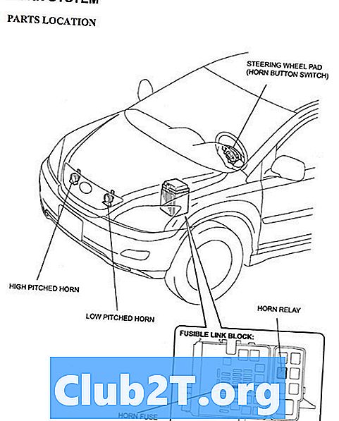 2008 Lexus RX350 dijagram alarma žice