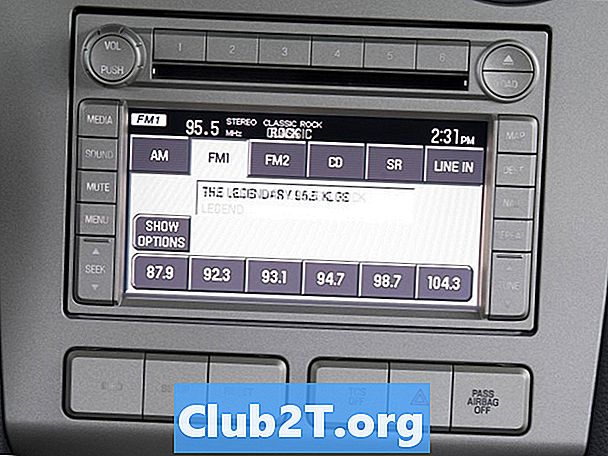 2008 לינקולן MKZ רכב רדיו חיווט תרשים