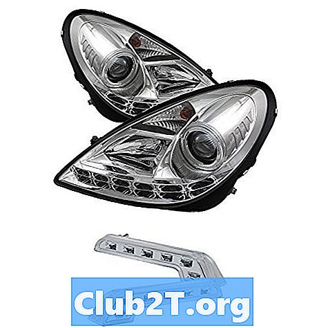 Guide des tailles des ampoules de rechange Mercedes SLK280 2008