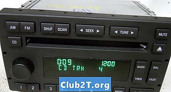 2008 m. „Mercury Grand Marquis“ gamyklos stereo laidų spalvų kodai