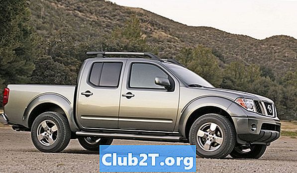 2008 Nissan Frontier Crew Cab SE gumiabroncs-méretezési diagram - Autók