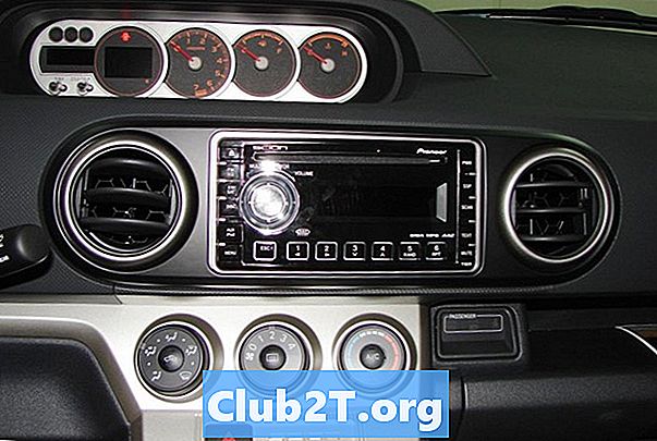 2008 m. Scion xA automobilio stereo laidų schema